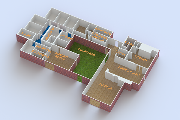 floor plan of Dixon Lodge first floor