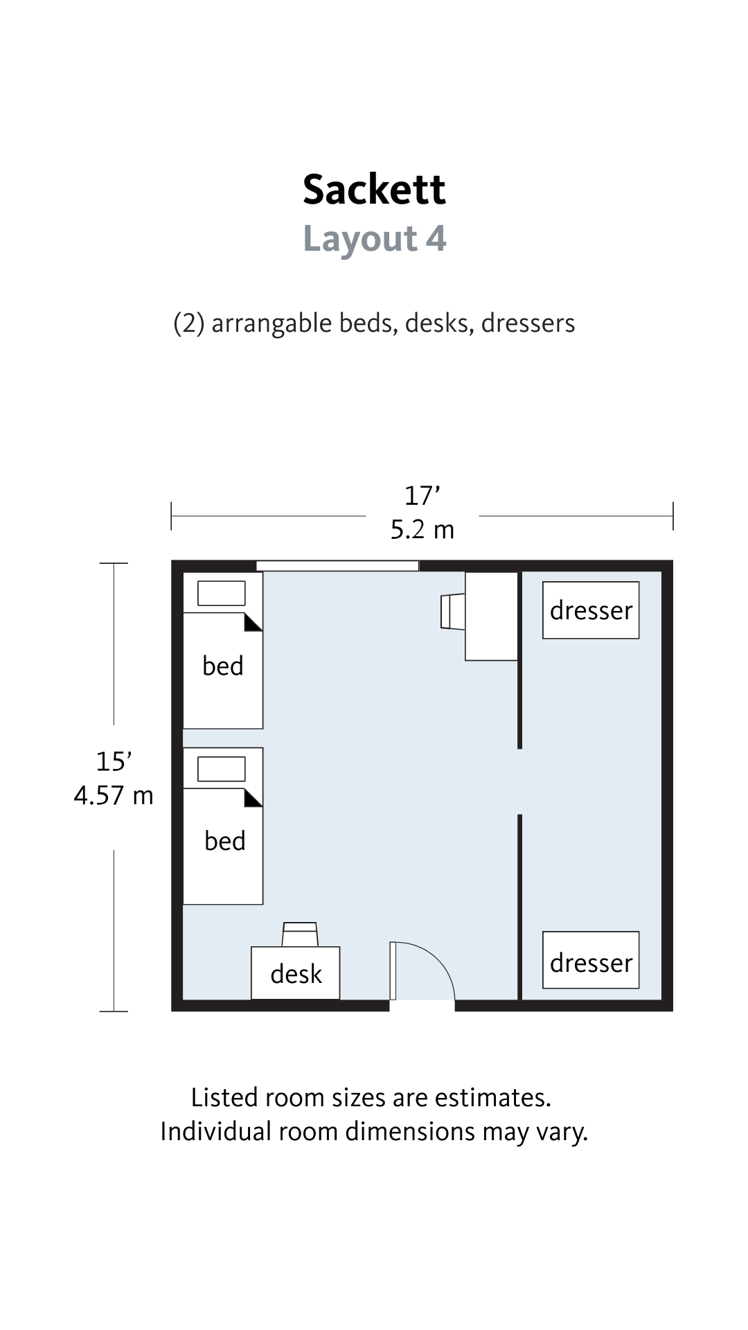 Floorplan 4 for Sacket hall