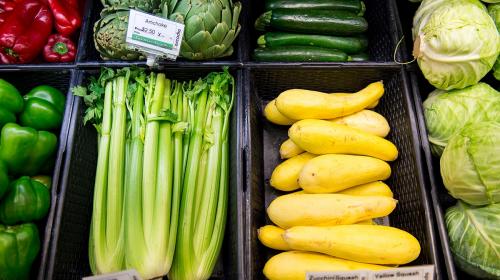 vegetables at Cascadia Market